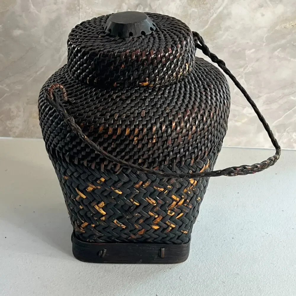 Antique Filipino Ifugo Ulbong Rice Basket 10